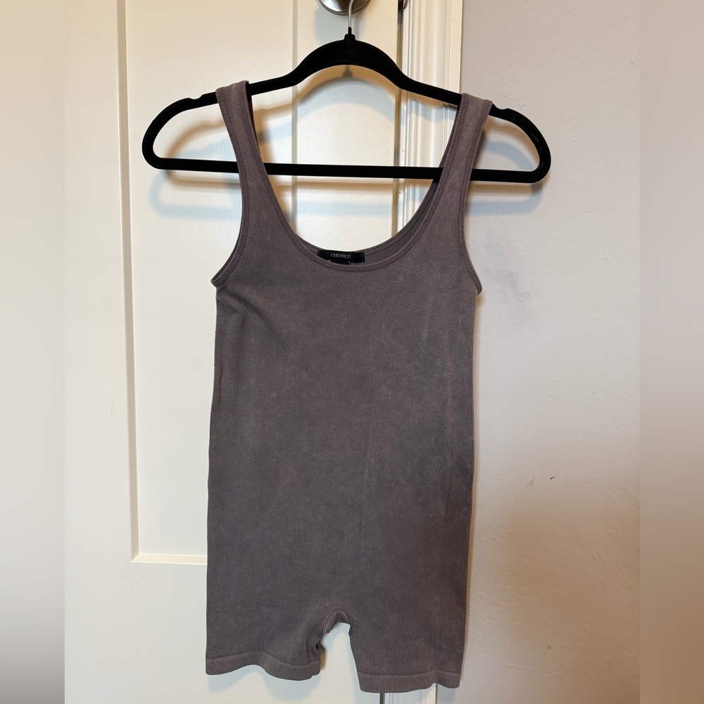 Forever 21  Ribbed Shorts Romper
